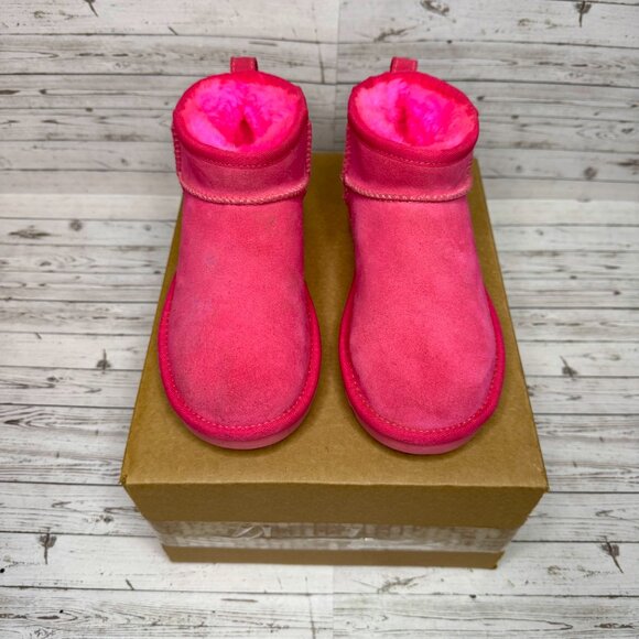 UGG Classic Ultra Mini Boot 'Carnation Pink' | Size 6W - Picture 9 of 16